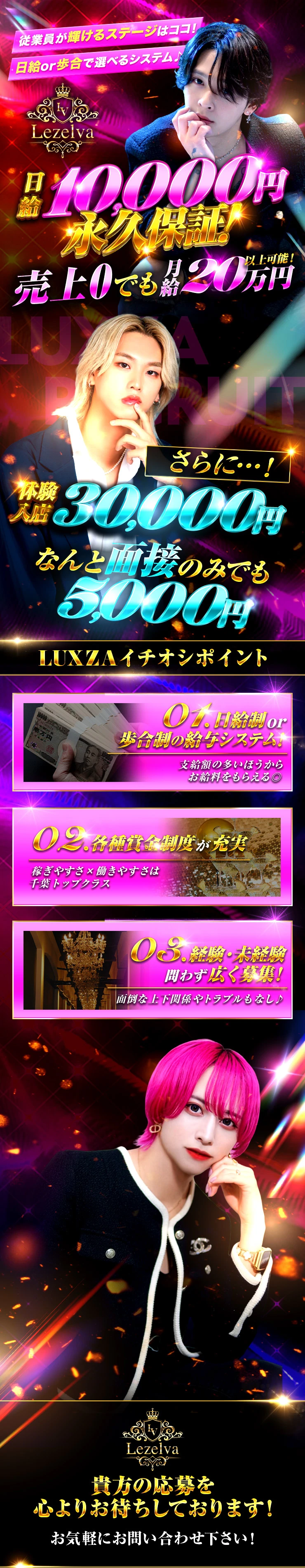 日給増額キャンペーンとして今月入店された全員に、

日給1万円保証！！